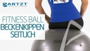 'ARTZT vitality Fitness Ball - Beckenkippen seitlich (hinten, zoom)'