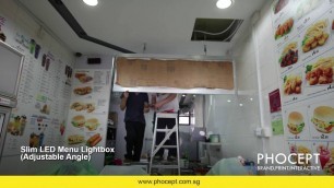 'Phocept - Slim LED Menu Lightbox Signage'