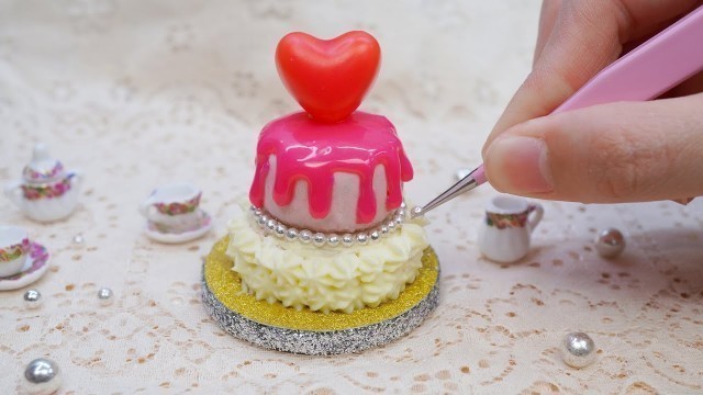 'Miniature Wedding Anniversary Cake Decoration Idea | ASMR Cooking MINI CAKE'