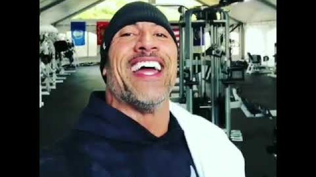 'Traveling Gym of Dwayne Johnson OMG'