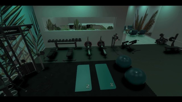 'Modern gym design - fitness studio created with Ecdesign'