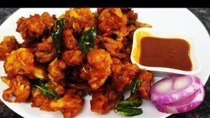 'Cauliflower 65 / Gobi 65  / Cauliflower 65 recipe in tamil # food brand #'