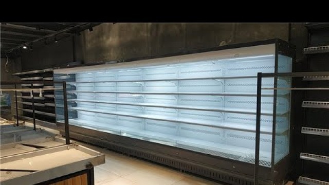 'Air Curtain Refrigerator Open Chiller vegetable Refrigerator For Supermarkets'