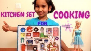 'Kitchen set unboxing  | Cooking Game in Hindi | Mini Utensils Indian Kitchen Set | LearnWithPari'