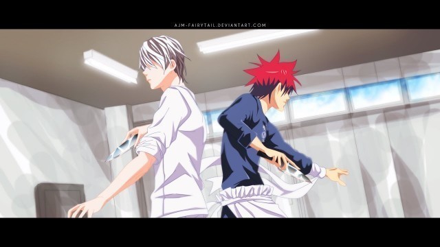 'Yukihira souma meets Eishi Tsukasa  1st seat of the Elite Ten - Shokugeki no Souma'