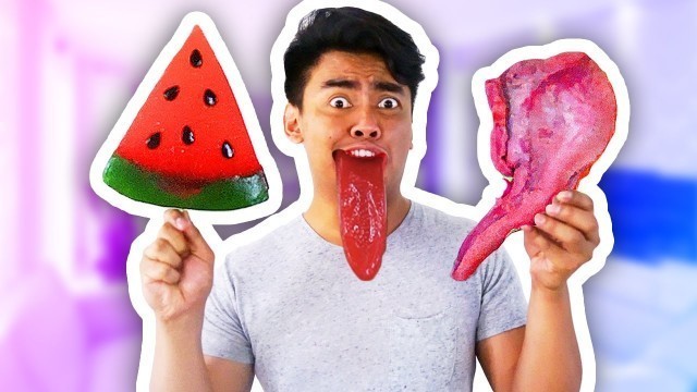 'GUMMY FOOD VS REAL FOOD 3!'