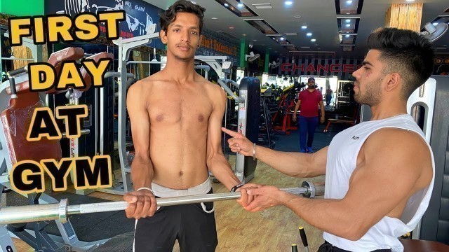 'FIRST DAY AT GYM || MIX WORKOUT FOR BEGINNERS'