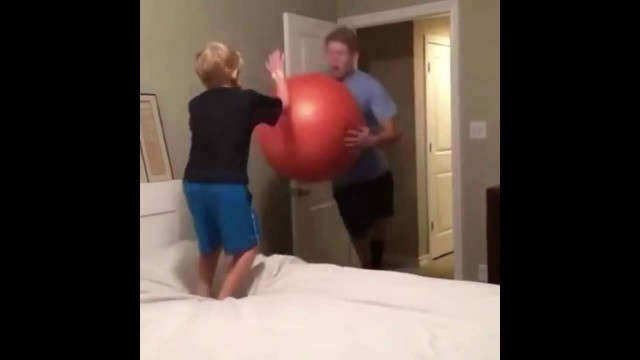 'Kid slammed by exercise ball Dank Meme'