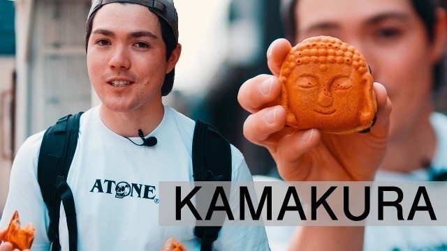 'STREET FOOD IN KAMAKURA!! Kamakura Japan // Boba crepe + Daibutsu-yaki'