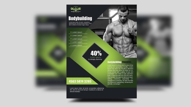 'Design a Creative Flyer with Photoshop (Gym Fitness Flyer)'