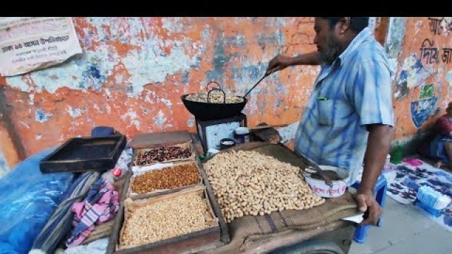 'Street Food Badam,Chola bot baja Recipe-Amazing Roadside Chaina Badam Baja Making Street Food Recipe'