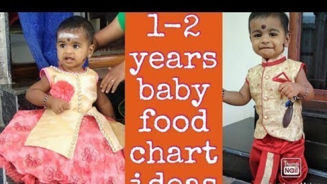 '1 to 2 years baby Food chart ideas in tamil/'