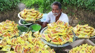 '100 Maggi Noodles Cooking By Our Grandpa | Yummy Maggi Noodles Donating to Orphans'