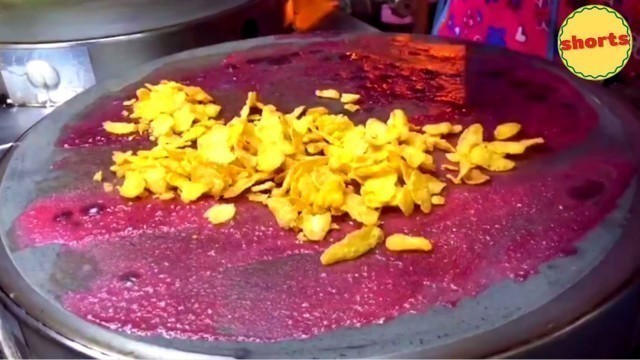 'Shorts-How To Make Black Charcoal Crepe  |Thai Dessert |Thai Street Food |Food Good Taste'