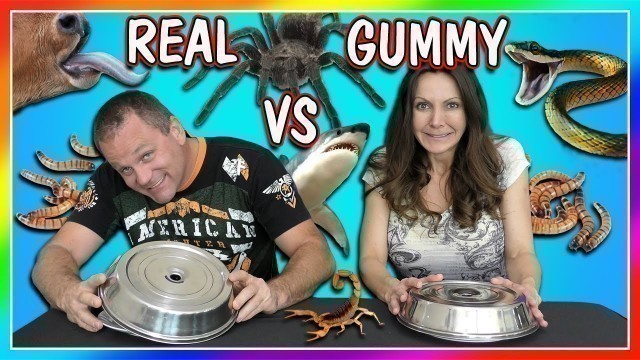 'HORRIBLE REAL FOOD VS GUMMY FOOD CHALLENGE | PARENTS EDITION | We Are The Davises'