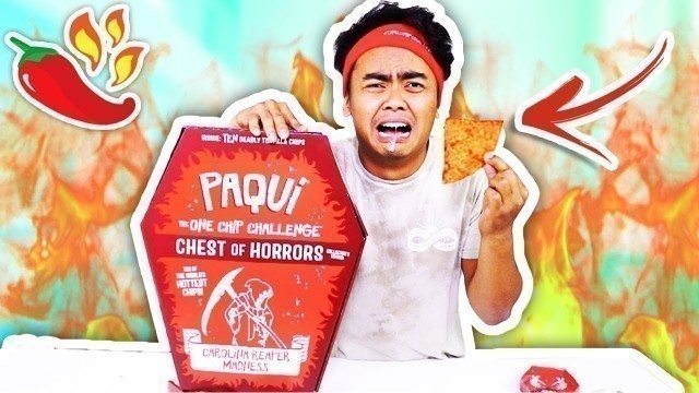 'WORLD\'S HOTTEST CHIP CHALLENGE! (Carolina Reaper One Chip Challenge Extreme)'