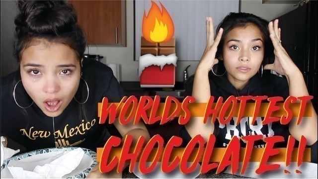 '*EXTREME SPICY CHALLENGE* World\'s HOTTEST Chocolate Bar!!!!!'