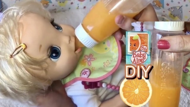 'DIY BEST WAY TO MAKE BABY ALIVE ORANGE JUICE HACK BABY ALIVE FOOD IDEAS'