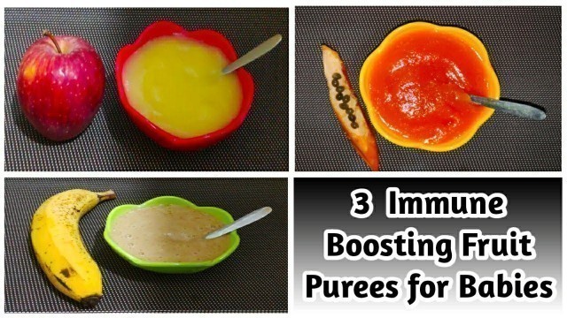 'Simple Fruit Puree | Immunity Boosting Fruit Puree for 6+ Months Baby in Tamil | Healthy Baby Food'