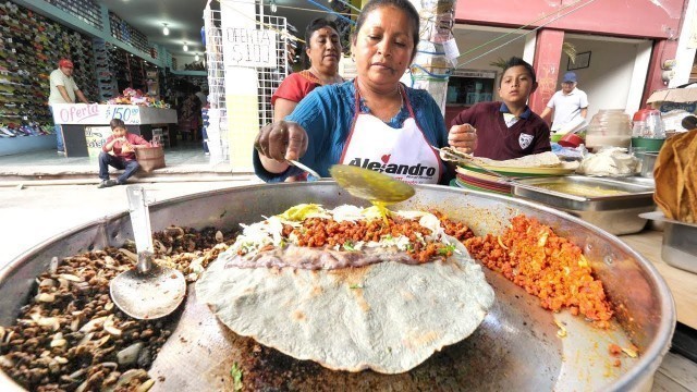 'EXTREME Mexican Street Food in Oaxaca | INSANE Mexican Street Food Tour in Oaxaca, Mexico'