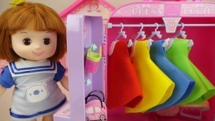 'Baby doll dress room and house baby Doli play'