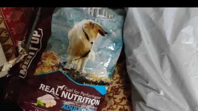 'Meatup Adult Dog Food 3+3 kgs Chicken and Eggs Flavor from Amazon Unboxing | Meatup Dog Biscuits'