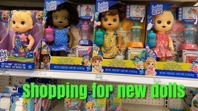 'Shopping At Target For New baby alive dolls New items'