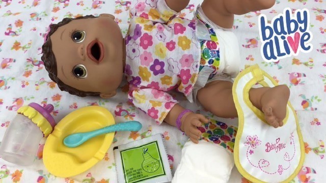 'Fun With Baby Alive — Vlogmas 2020 Day 2 — Feeding Changing Time Doll Olivia Pears Food'