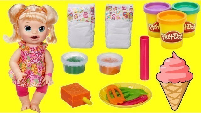 'Baby Alive Snackin\' Sarah, Big Doll that Eats Food & Talks with Play-doh'