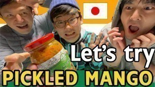 'Japanese tries Mango pickle(Indian food) for the first time!!【Reaction Video】'