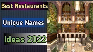 'Restaurant name ideas | restaurant name list | restaurant name board design'