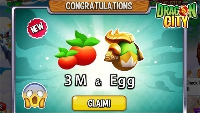 'Dragon City - Claims 3 Million Foods + Golden Hand Dragon | ARENA REWARDS 