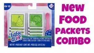 'Baby Alive new food packet set now at hasbro baby Alive refill packs'