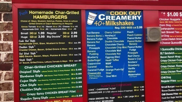 'Cook Out Prices'