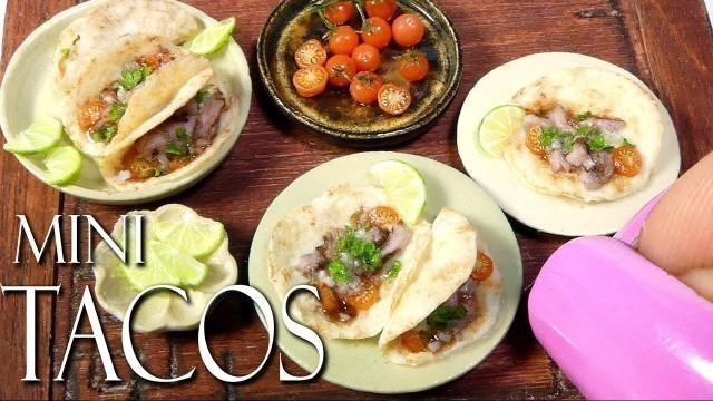 'How To Mini Mexican Taco Tutorial // DIY Miniature Food www.sugarcharmshop.dk'