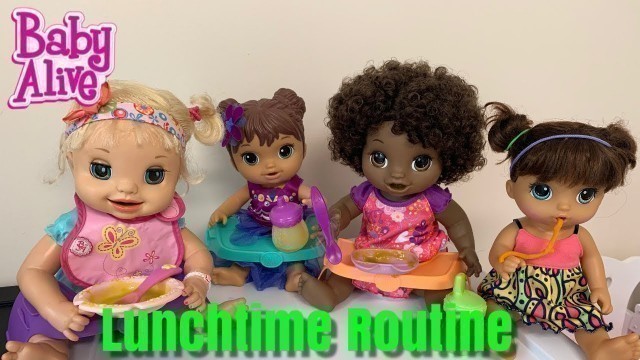 'Baby Alive Lunch Time Routine'