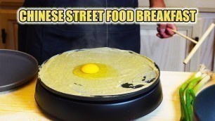 '\'CHINESE BREAKFAST BURRITO\' Jian Bing Recipe | MOST POPULAR Chinese Street Food Made at home! 煎饼果子做法'