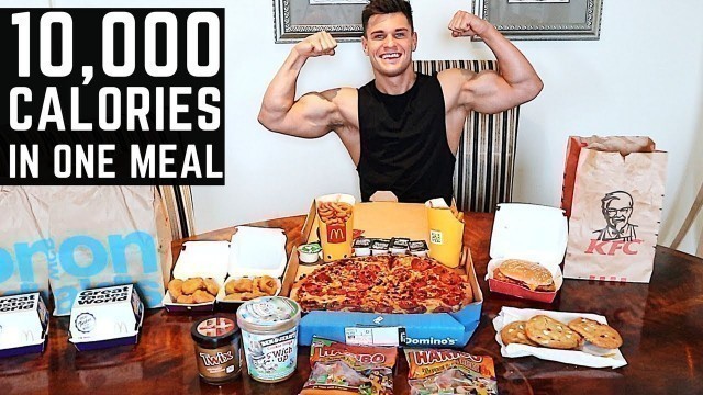 '10,000 Calorie Challenge IN ONE HOUR | Epic Cheat Day | Man Vs Food'