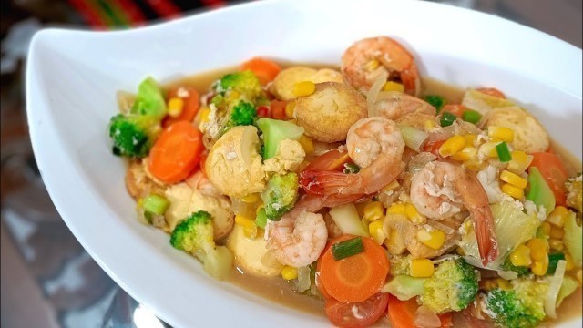 'Sapo Tahu Udang / Resep Sapo Tofu'