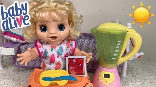 'Baby Alive Happy Hungry Baby doll Morning Routine and Feeding strawberrie