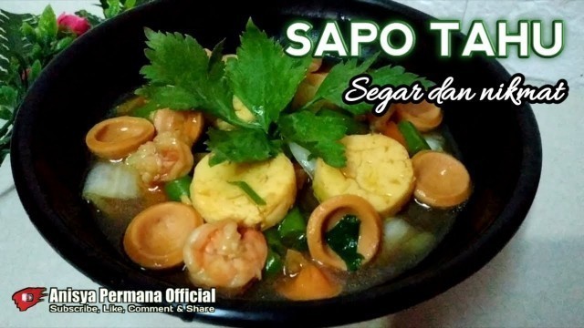 'RESEP SAPO TAHU ( SAPO TOFU )|| CHINESE FOOD Rasa Lokal'