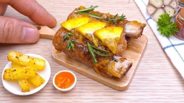 'So Yummy Miniature Orange Grilled Ribs Recipe | Perfect Tiny Food Made By Tiny Cakes'