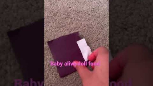 'Baby alive doll food packets'