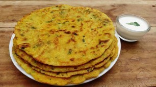 'Easy Breakfast Recipe, Garlic Paratha Recipe in Hindi by Indian Food Made Easy'