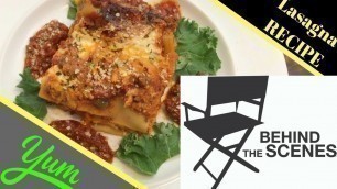 'Lasagna recipe Friday food wishes Behind The Scenes Show to the Lasagne Recipe video'