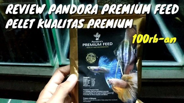 'REVIEW PANDORA PREMIUM FEED GUPPY, BETTA DAN MANFISH'