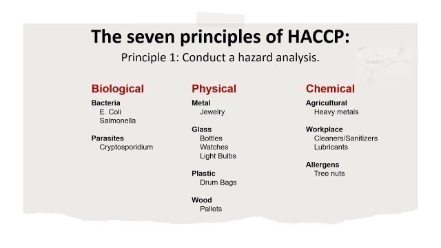 'What is HACCP and what are the seven HACCP principles? HACCP Explained.'