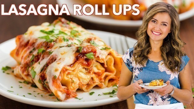 'Easy Lasagna Roll Ups With Meat - Make Ahead | Freezer Friendly'