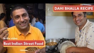 'Top Indian Street food | Dahi Bhalla Chandni chowk style Recipe'