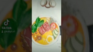 'رسم اكل ياباني(japanese food drawing) ❤️